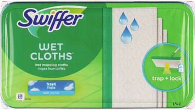 Swiffer 360 kit, Dusters 6-10 ct., Power Mop pads 5 ct., Power Mop cleaner 2 pk., Wet Jet pads 15 ct., Wet or Sweeping cloths 20-32 ct.