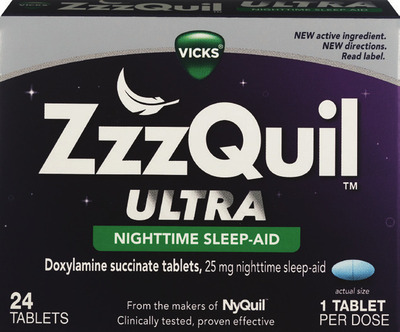 ALL adult ZzzQuil sleep, PURE Zzzs vitamins or Nervive nerve relief