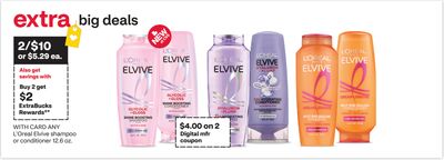 ANY L'Oreal Elvive shampoo or conditioner