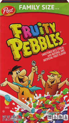 Post Honey Bunches of Oats 18 oz or Fruity Pebbles 19.5 oz.
