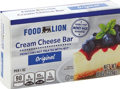 Food Lion Cream Cheese