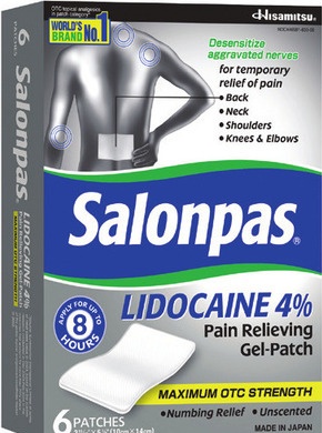 Salonpas Lidocaine Gel Patch
