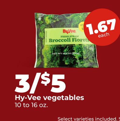 Hy-Vee vegetables