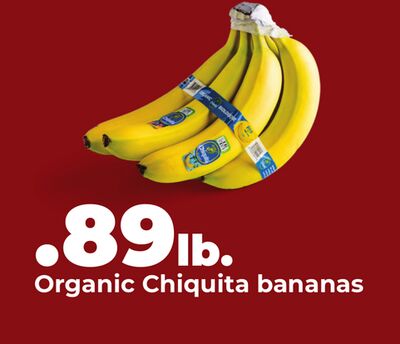 Organic Chiquita bananas