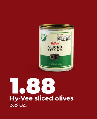 Hy-Vee sliced olives