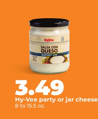 Hy-Vee party or jar cheese