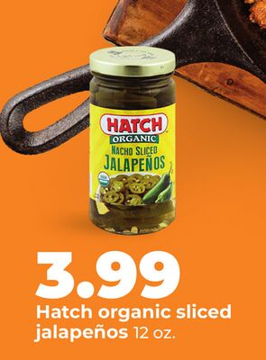Hatch organic sliced jalapeños