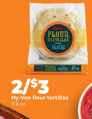 Hy-Vee flour tortillas