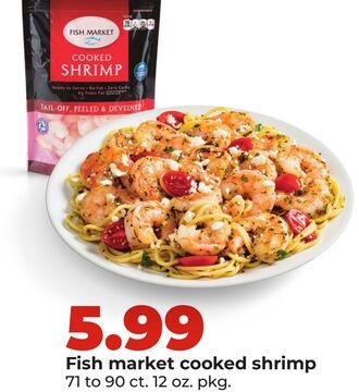 Fish Market Cooked Shrimp