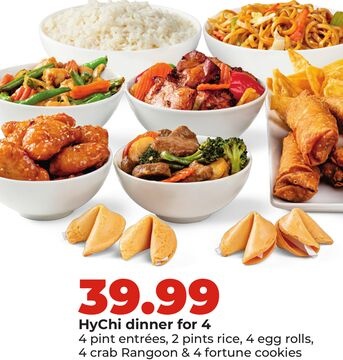 HyChi dinner for 4