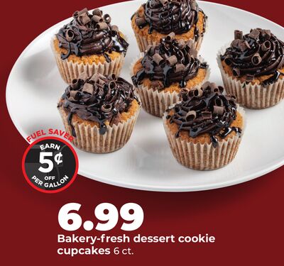 Bakery-fresh dessert cookie cupcakes