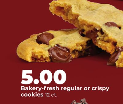 Bakery-fresh regular or crispy cookies