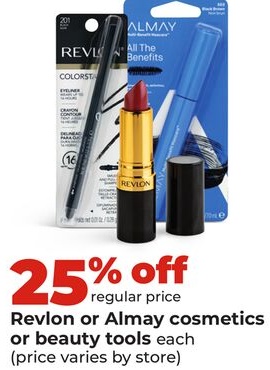 Revlon or Almay cosmetics or beauty tools