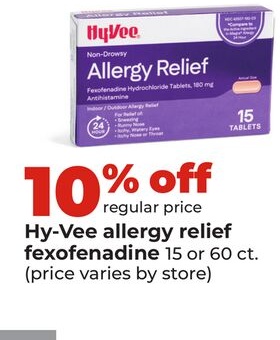 Hy-Vee allergy relief fexofenadine