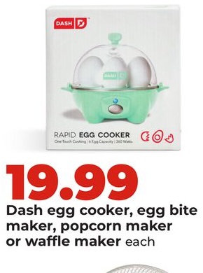 Dash egg cooker, egg bite maker, popcorn maker or waffle maker