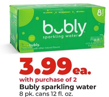 Bubly sparkling water