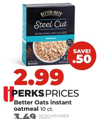 Better Oats instant oatmeal
