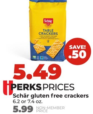 Schär gluten free crackers
