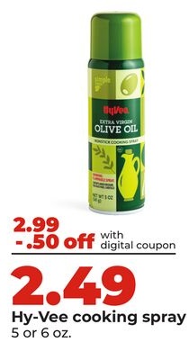 Hy-Vee cooking spray