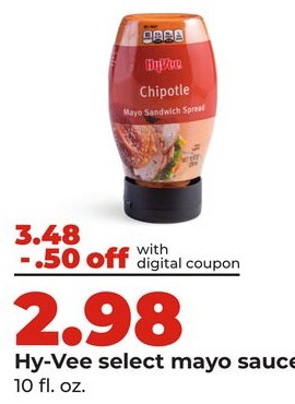 Hy-Vee select mayo sauce