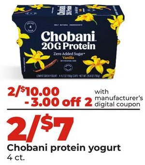 Chobani protein yogurt