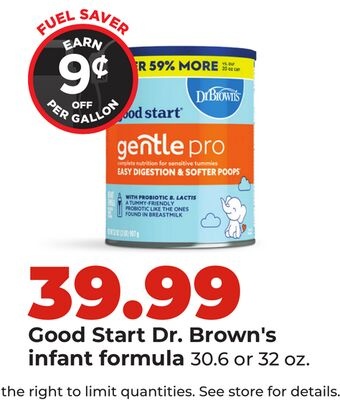 Good Start Dr. Brown's infant formula