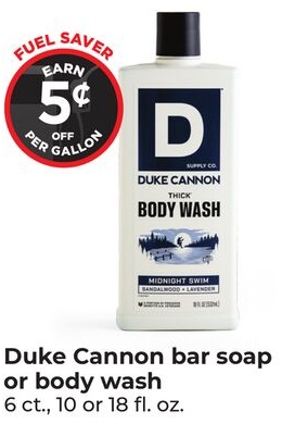 Duke Cannon bar soap or body wash