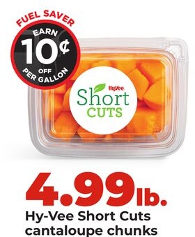 Hy-Vee Short Cuts cantaloupe chunks