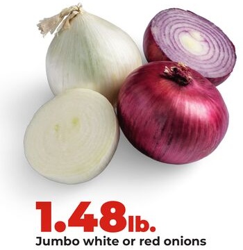 white or red onions