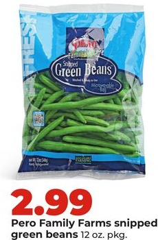 Pero Family Farms snipped green beans