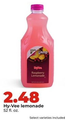 Hy-Vee lemonade