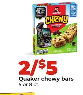 Quaker chewy bars