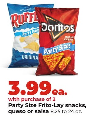 Party Size Frito-Lay snacks, queso or salsa