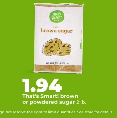 That's Smart! brown or powdered sugar