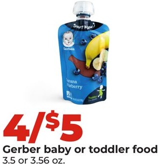 Gerber baby or toddler food