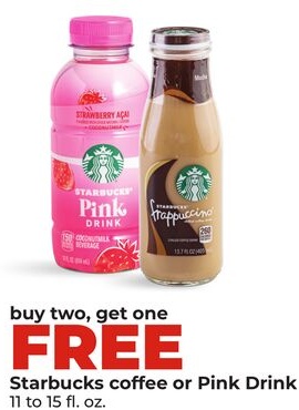 Starbucks coffee or Pink Drink