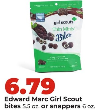 Edward Marc Girl Scout bites 5.5 oz. or snappers 6 oz.
