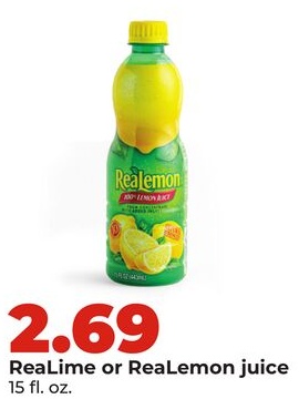 ReaLime or ReaLemon juice
