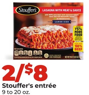 Stouffer's entrée
