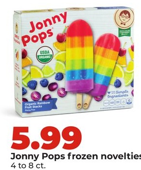 Jonny Pops frozen novelties