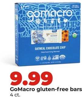 GoMacro gluten-free bars