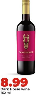Dark Horse wine