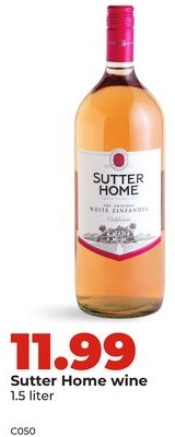 Sutter Home wine