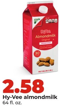 Hy-Vee almondmilk