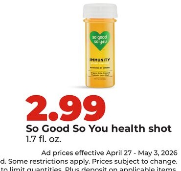 So Good So You health shot