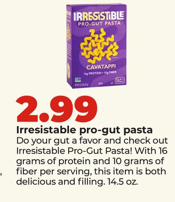 Irresistable pro-gut pasta