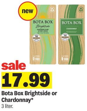 Bota Box Brightside or Chardonnay
