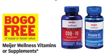 Meijer Wellness Vitamins or Supplements