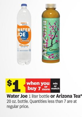 Water Joe 1 liter bottle or Arizona Tea* 20 oz. bottle