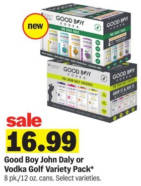 Good Boy John Daly or Vodka Golf Variety Pack*